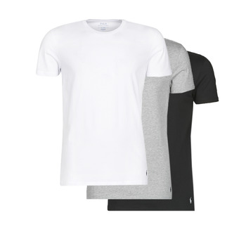 Textiel Heren T-shirts korte mouwen Polo Ralph Lauren WHITE/BLACK/ANDOVER HTHR pack de 