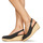 Schoenen Dames Sandalen / Open schoenen Tommy Hilfiger ICONIC ELBA SLING BACK WEDGE Zwart