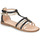 Schoenen Meisjes Sandalen / Open schoenen Geox SANDAL KARLY GIRL Zwart / Goud