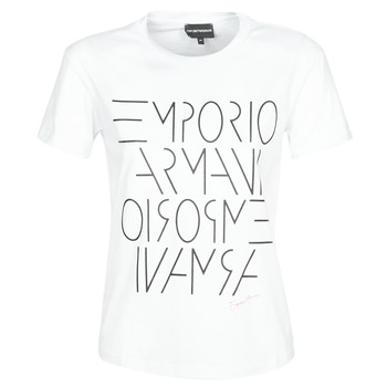 Textiel Dames T-shirts korte mouwen Emporio Armani DONOVANN Wit