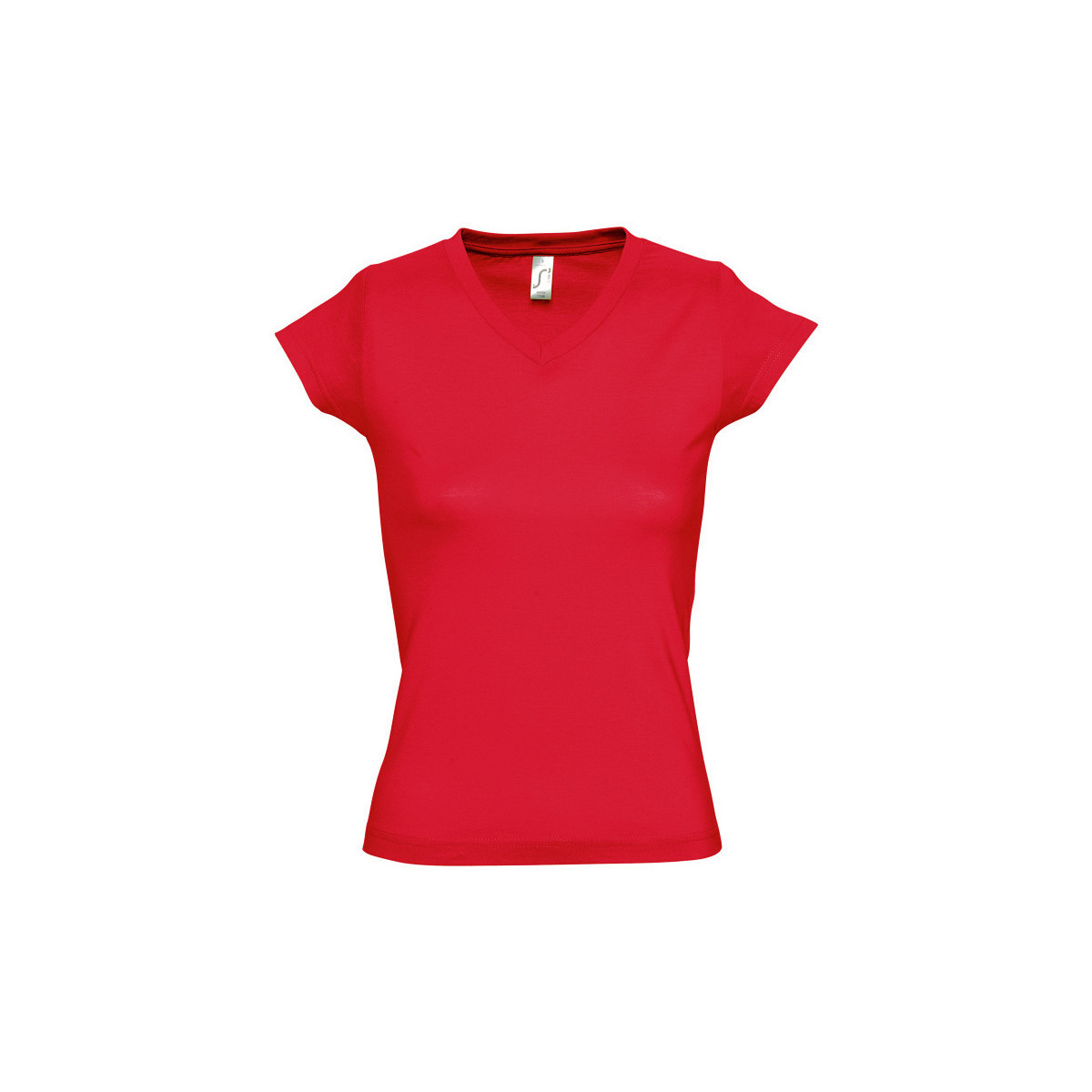 Textiel Dames T-shirts korte mouwen Sols MOON COLORS GIRL Rood
