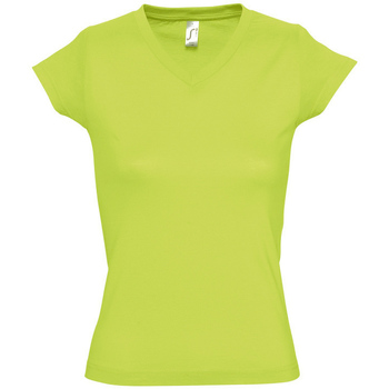 Textiel Dames T-shirts korte mouwen Sols MOON COLORS GIRL Groen