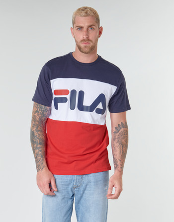 Textiel Heren T-shirts korte mouwen Fila DAY Marine / Rood / Wit