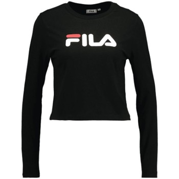 Textiel Dames T-shirts & Polo’s Fila MARCELINE CROPPED LS SHIRT Zwart