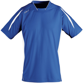 Textiel Heren T-shirts korte mouwen Sols MARACANA 2 SSL SPORT Blauw
