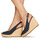 Schoenen Dames Sandalen / Open schoenen Tommy Hilfiger ICONIC ELENA SLING BACK WEDGE Navy