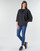 Textiel Dames Sweaters / Sweatshirts Emporio Armani EA7 TRAIN GRAPHIC SERIES W HOODIE CN GRAPHIC INSERT Zwart / Bloem / Multikleuren