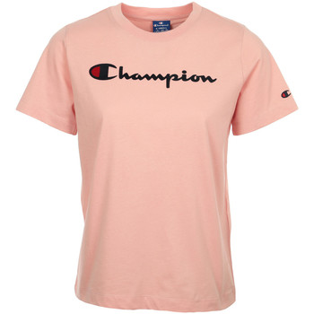 Textiel Dames T-shirts korte mouwen Champion Crewneck T-Shirt Wn's Roze