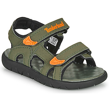 Schoenen Kinderen Sandalen / Open schoenen Timberland PERKINS ROW 2-STRAP Groen / Orange