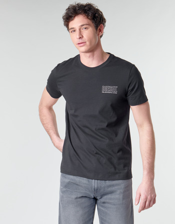 Textiel Heren T-shirts korte mouwen Diesel UMLT-JAKE Zwart