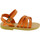 Schoenen Heren Sandalen / Open schoenen Attica Sandals HEBE CALF ORANGE Orange