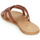 Schoenen Dames Leren slippers So Size MELINDA  camel