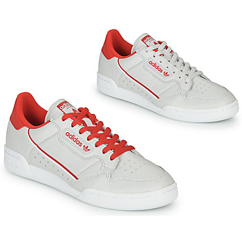 Schoenen Lage sneakers adidas Originals CONTINENTAL 80 Beige / Rood