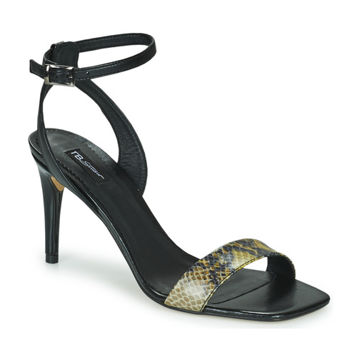 Schoenen Dames Sandalen / Open schoenen Tosca Blu LA-DIGUE Zwart / Python / Geel