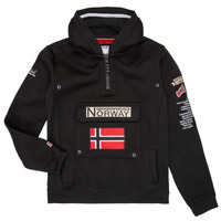 Textiel Jongens Sweaters / Sweatshirts Geographical Norway GYMCLASS Zwart