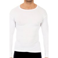 Ondergoed Heren Hemden Abanderado Pack-3 chemises de coton m.larga Wit