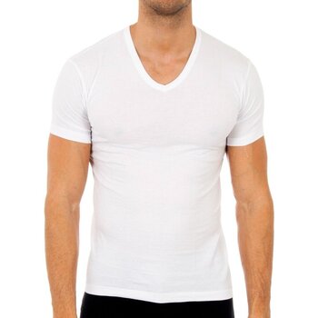 Ondergoed Heren Hemden Abanderado Pack-6 chemises à manches courtes Wit