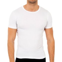 Ondergoed Heren Hemden Abanderado Pack 3-shirts en fibre m / c blanc Wit