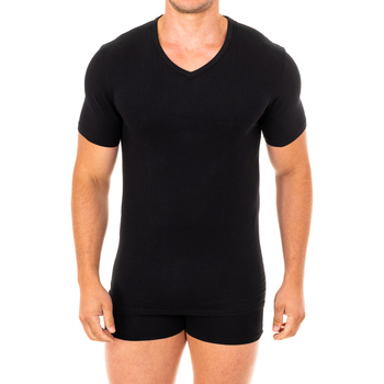 Ondergoed Heren Hemden Abanderado T-shirt avancé à manches courtes Zwart