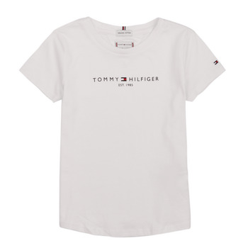 Textiel Meisjes T-shirts korte mouwen Tommy Hilfiger KG0KG05023 Wit