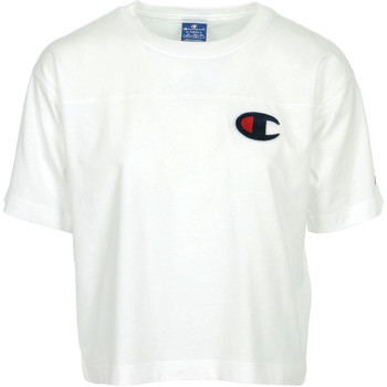 Textiel Dames T-shirts korte mouwen Champion Crewneck T-Shirt Wit