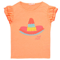 Textiel Meisjes T-shirts korte mouwen Billieblush NORE Orange
