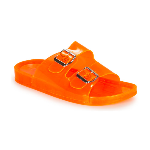 Schoenen Dames Leren slippers André HAF Orange