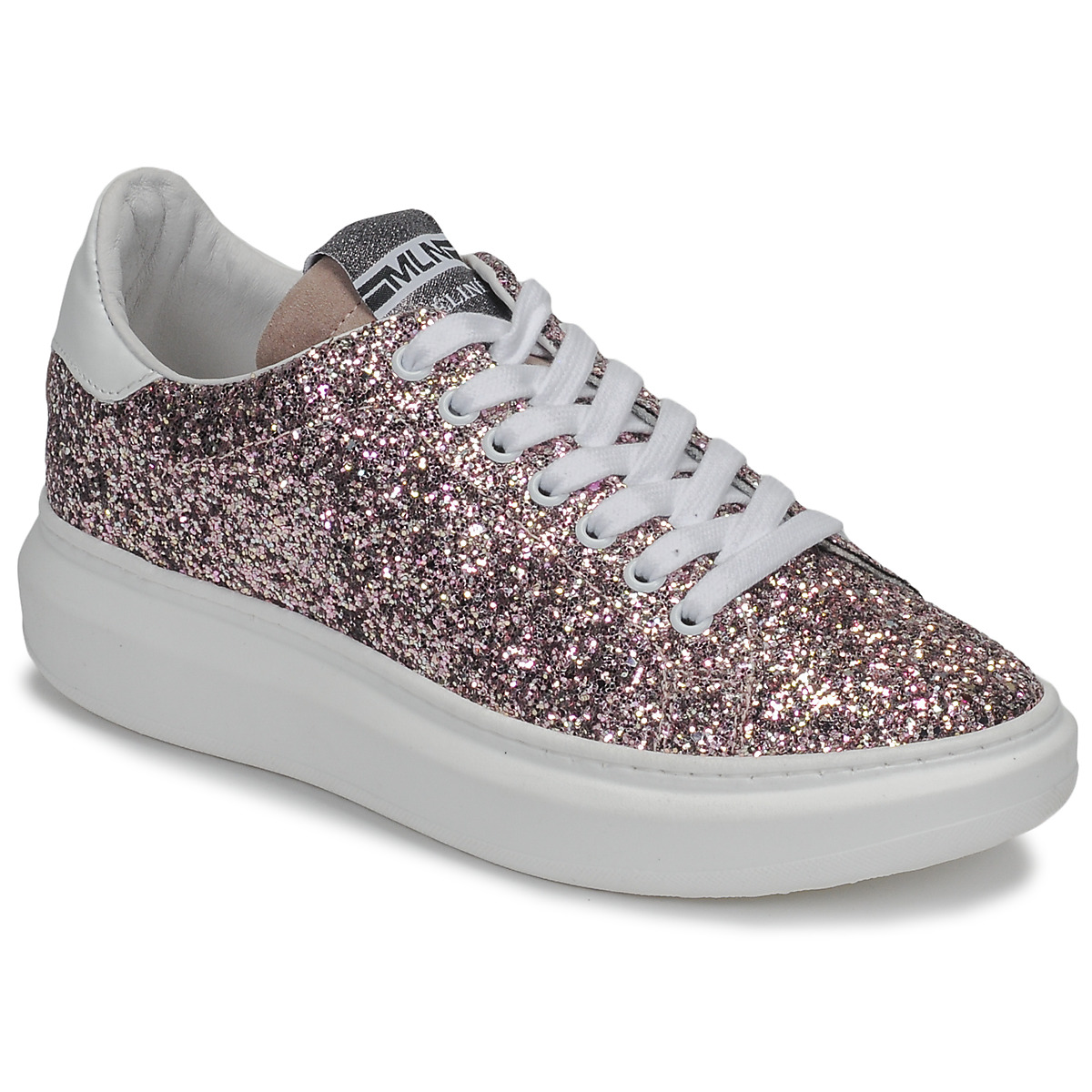 Schoenen Dames Lage sneakers Meline GEYSI Glitter / Roze