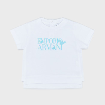Textiel Jongens T-shirts korte mouwen Emporio Armani Arthus Wit