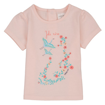 Textiel Meisjes T-shirts korte mouwen Carrément Beau NOLAN Roze