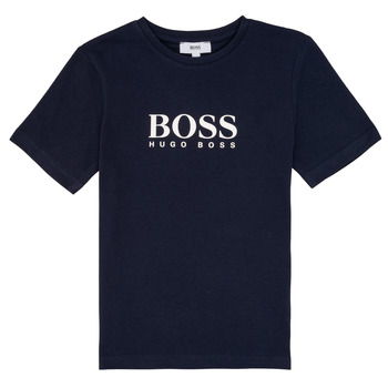 Textiel Jongens T-shirts korte mouwen BOSS PILIO Blauw