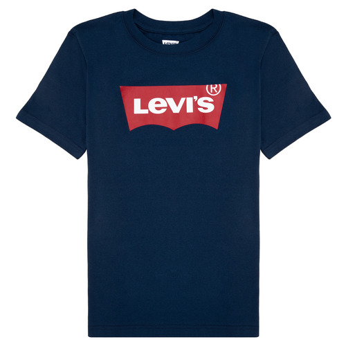 Textiel Kinderen T-shirts korte mouwen Levi's BATWING TEE Marine