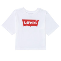 Textiel Meisjes T-shirts korte mouwen Levi's LIGHT BRIGHT HIGH RISE TOP Wit