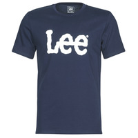 Textiel Heren T-shirts korte mouwen Lee LOGO TEE SHIRT Navy