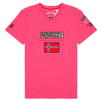 Textiel Jongens T-shirts korte mouwen Geographical Norway JIRI Roze