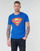 Textiel Heren T-shirts korte mouwen Yurban SUPERMAN LOGO CLASSIC Blauw