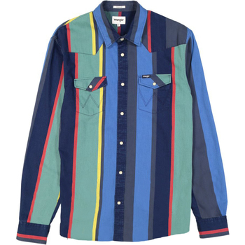Textiel Heren Overhemden lange mouwen Wrangler Chemise  Western 2 Pocket Multicolour