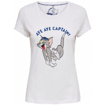 Textiel Dames T-shirts & Polo’s Only TOM & JERRY Grijs