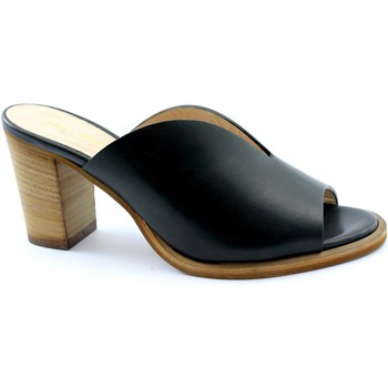 Schoenen Dames Leren slippers Les Venues LES-E20-5725-NE Zwart