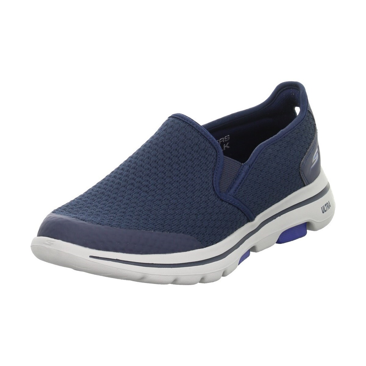 Schoenen Heren Lage sneakers Skechers GO Walk 5 Blanc, Bleu marine