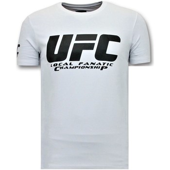 Textiel Heren T-shirts korte mouwen Local Fanatic Print UFC Championship Wit