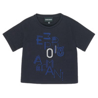 Textiel Meisjes T-shirts korte mouwen Emporio Armani 6H3T7R-2J4CZ-0926 Marine