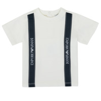 Textiel Jongens T-shirts korte mouwen Emporio Armani 6HHTG4-1JTUZ-0101 Wit