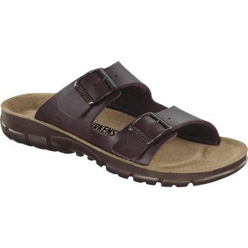 Schoenen Heren Leren slippers Birkenstock 520801 Brown
