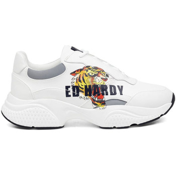 Schoenen Heren Sneakers Ed Hardy Insert runner-tiger-white/multi Wit