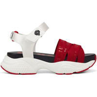 Schoenen Dames Sandalen / Open schoenen Ed Hardy - Overlap sandal red/white Rood