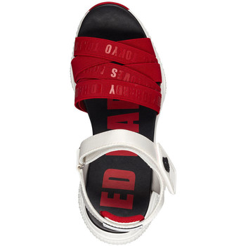 Ed Hardy Overlap sandal red/white Rood