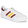 Schoenen Lage sneakers adidas Originals TEAM COURT Wit / Bordeaux / Geel