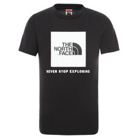 Textiel Kinderen T-shirts korte mouwen The North Face BOX TEE SUMMIT Zwart