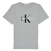 Textiel Kinderen T-shirts korte mouwen Calvin Klein Jeans MONOGRAM Grijs